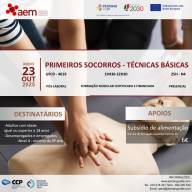 FORMAÇÃO FINANCIADA PÓS-LABORAL: 4619- Primeiros socorros - técnicas básicas | 25H | N4 - 23 Outubro