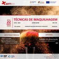 FORMAÇÃO FINANCIADA PÓS-LABORAL: 3634 - Técnicas de maquilhagem | 50H | N4 - 22 Outubro