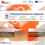 FORMAÇÃO FINANCIADA PÓS-LABORAL: UFCD - 5373- Psicossociologia do trabalho | 25H | N4 - 18 de junho