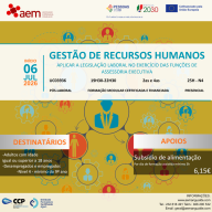 FORMAÇÃO FINANCIADA PÓS-LABORAL: UC03936- Gestão de Recursos Humanos | 25H | N4 - 06 julho